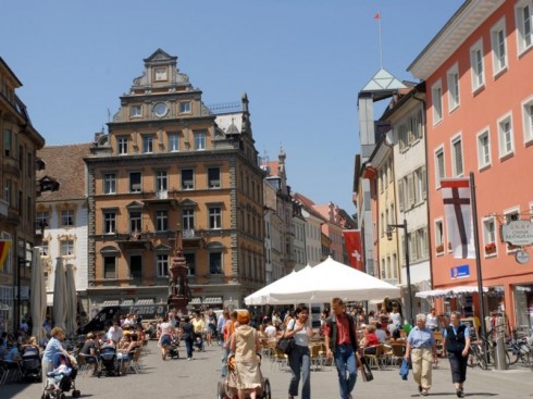 Marktstätte, Middelalder, Konstanz, Bodensee, Sør-Tyskland, Tyskland