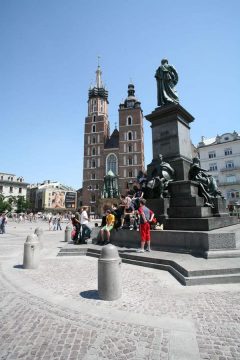 Krakow, Unesco Verdensarv, Sukiennice, Basilica Santa Maria, gamlebyen Stare Miasto, historisk bydel, middelalder, markedsplass Rynek Glowny, Wawelborgen, Kazimierz, Sør-Polen, Polen