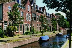 Doelengracht , Leiden, Zuid-Holland, Sør-Nederland, Nederland