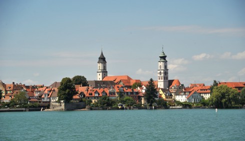 Stephan-Kirche og Maria-Kirche, Historisk, Lindau, Bodensee, Sør-Tyskland, Tyskland