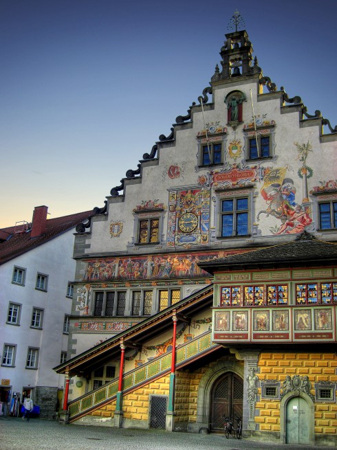 Altes Rathaus, Historisk, Lindau, Bodensee, Sør-Tyskland, Tyskland