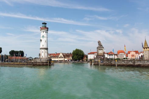  Historisk, Lindau, Bodensee, Sør-Tyskland, Tyskland