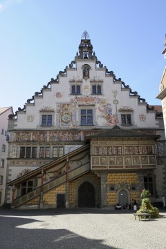 Rathaus, Altstadt, Historisk, Lindau, Bodensee, Sør-Tyskland, Tyskland