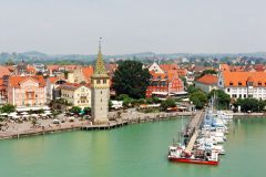 Altstadt, Historisk, Lindau, Bodensee, Sør-Tyskland, Tyskland