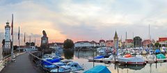 Altstadt, Historisk, Lindau, Bodensee, Sør-Tyskland, Tyskland