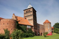 Lübeck, Trave, Østersjøen, middelalder, Europäisches HanseMuseum, Backsteinsgotik, Ostsee, Unesco Verdensarv, Gamlebyen, Altstadt, Hansestadt Lübeck, Sciffergesellschaft, Holstentor, Burgtor, Mecklenburg Vorpommern, Nord-Tyskland