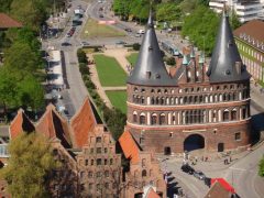 Holstentor, Hansestadt Lübeck, Schleswig-Holstein, Hansaforbundet, Unesco Verdensarv, Altstadt, Historisk, Middelalder, Markt, Nord-Tyskland, Tyskland