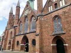 Lübeck, Trave, Østersjøen, middelalder, Europäisches HanseMuseum, Backsteinsgotik, Ostsee, Unesco Verdensarv, Gamlebyen, Altstadt, Rathaus, Hansestadt Lübeck, Schiffergesellschaft, Holstentor, Burgtor, Mecklenburg Vorpommern, Nord-Tyskland