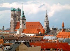 Frauenkirche, Neues Rathaus, Alter Peter, Altstadt, München, Bayern, Sør-Tyskland, Tyskland