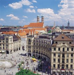 Karlsplatz, Karlstor, Altstadt, München, Bayern, Sør-Tyskland, Tyskland