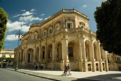 Palazzo Ducesio, Palazzo Municipio, Barokken, Noto, Sicilia, Italia