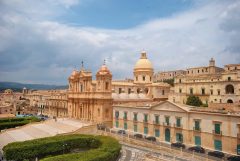 Duomo, Corso Vittore Emmanuele, Barokken, Noto, Sicilia, Italia