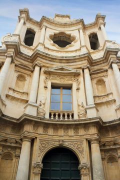 Chiesa San Carlo Borromeo, Barokken, Noto, Sicilia, Italia