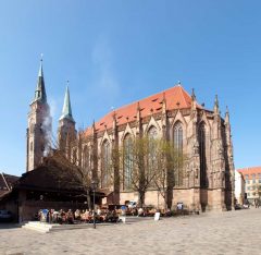 St Sebaldus-Kirche, Nürnberg, Bayern, Unesco Verdensarv, Altstadt, Historisk, Middelalder, Hauptmarkt, Sør-Tyskland, Tyskland