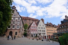 Kaiserburg, Dürer Haus, Nürnberg, Bayern, Unesco Verdensarv, Altstadt, Historisk, Middelalder, Hauptmarkt, Sør-Tyskland, Tyskland