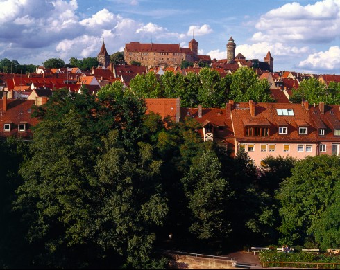 Pegnitz, Nürnberg, Bayern, Unesco Verdensarv, Altstadt, Historisk, Middelalder, Marktplatz, Sør-Tyskland, Tyskland