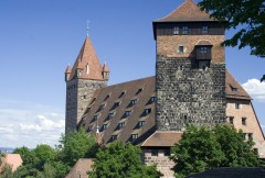 Luginsland, Kaiserburg, Nürnberg, Bayern, Unesco Verdensarv, Altstadt, Historisk, Middelalder, Hauptmarkt, Sør-Tyskland, Tyskland