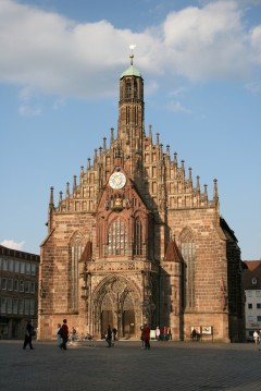 Frauenkirche, Hauptmarkt, Nürnberg, Bayern, Unesco Verdensarv, Altstadt, historisk, middelalder, Sør-Tyskland, Tyskland