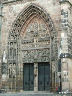 St Lorenz-Kirche, Nürnberg, Bayern, Unesco Verdensarv, Altstadt, Historisk, Middelalder, Hauptmarkt, Sør-Tyskland, Tyskland