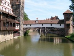 Bøddeltårnet Henkerhaus, museum, Nürnberg, Bayern, Unesco Verdensarv, Altstadt, Historisk, Middelalder, Hauptmarkt, Sør-Tyskland, Tyskland