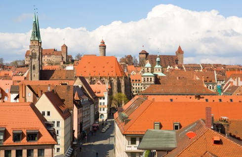 St Sebaldus-Kirche, Nürnberg, Bayern, Unesco Verdensarv, Altstadt, Historisk, Middelalder, Marktplatz, Sør-Tyskland, Tyskland