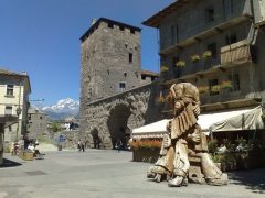 Torre dei Signori, Porta Pretoria, Aosta, Valle d'Aosta, Nord-Italia, Italia