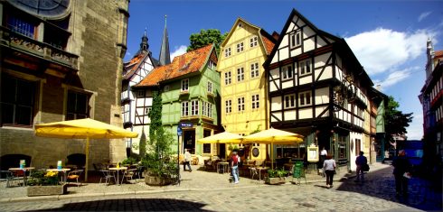 Quedlinburg, Altstadt, Unesco Verdensarv, Nord-Tyskland, Tyskland