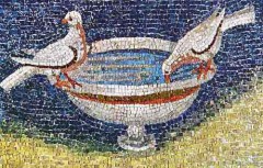 Mosaikker i Mausoleo di Galla Placidia, Unesco, Ravenna, Emilia-Romagna, Nord-Italia, Italia