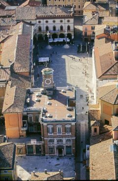 Piazza del Popolo med Palazzo del Comunale, Unesco, Ravenna, Emilia-Romagna, Nord-Italia, Italia