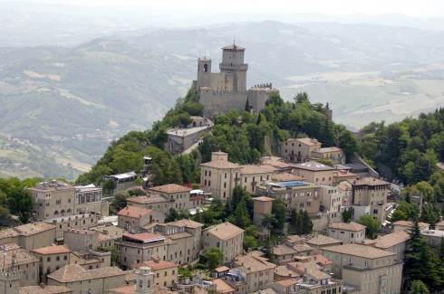 Piazza delle Libertà, Prima Torre Guaita, Emilia Romagna og Marche, Midt-Italia, Italia