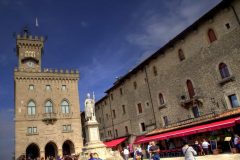 Palazzo Publico og Piazza delle Libertà, San Marino, Emilia Romagna og Marche og Abruzzo, Midt,-Italia, Italia