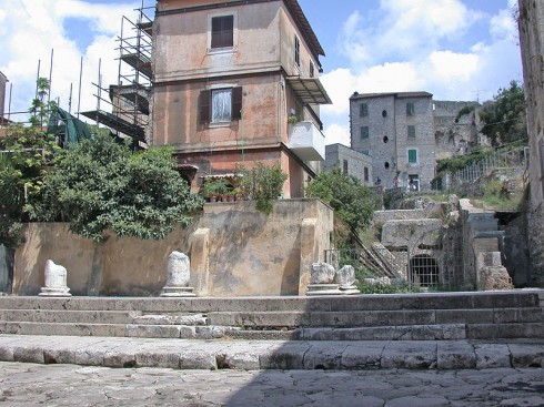 Foro Emiliano og Via Appia, Portico Teatro, Terracina, Lazio, Midt-Italia, Italia