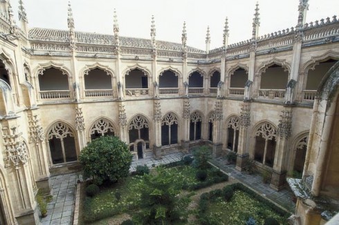 Monasterio de San Juan de los Reyes, isabelliansk gotisk stil, Toledo, Unescos liste over Verdensarven, Castilla-La Mancha, Midt-Spania, Madrid og innlandet,Spania