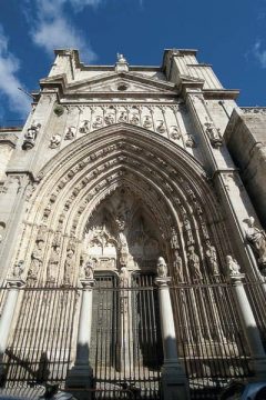 Toledos katedral: Portada de Leones, Toledo, Unescos liste over Verdensarven, Castilla-La Mancha, Midt-Spania, Madrid og innlandet,Spania