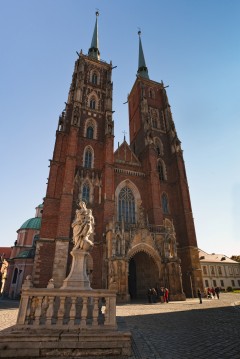 Katedralen St Johannes Døperen, Wroclaw, Unesco Verdensarv, gamlebyen, historisk bydel, middelalder, markedsplass Rynek, Odra, Sør-Polen, Polen