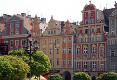 Wroclaw, Unesco Verdensarv, gamlebyen, historisk bydel, middelalder, markedsplass Rynek, Odra, Sør-Polen, Polen