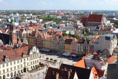 gotisk middlalderkirke, St Vinzenz, markedsplass Rynek, Wroclaw, Unesco Verdensarv, gamlebyen, historisk bydel, middelalder, markedsplass Rynek, Odra, Sør-Polen, Polen