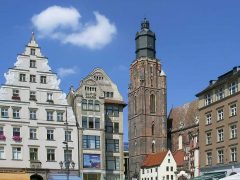 Wroclaw, Unesco Verdensarv, gamlebyen, historisk bydel, middelalder, markedsplass Rynek, Odra, Sør-Polen, Polen