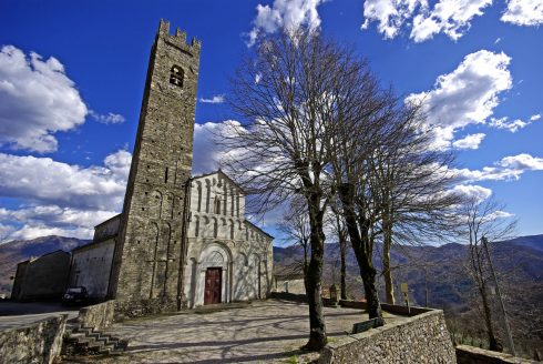 Pieve di San Cassiano di Controni, Bagni di Lucca, Toscana, Midt-Italia, Italia