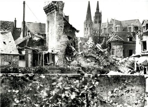 Chartres, Porte Guillaume, Vielle Ville, Cathedrale Notre Dame de Chartres, Eure, Eure et Loire, Unescos liste over Verdensarven, Vest-Frankrike, Frankrike