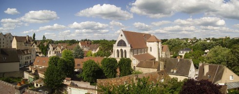 Chartres, Collégiale Saint-André, Vielle Ville, Cathedrale Notre Dame de Chartres, Eure, Eure et Loire, Unescos liste over Verdensarven, Vest-Frankrike, Frankrike