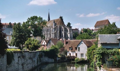 Chartres, L’abbaye de Saint-Père-en-Vallée, Vielle Ville, Cathedrale Notre Dame de Chartres, Eure, Eure et Loire, Unescos liste over Verdensarven, Vest-Frankrike, Frankrike