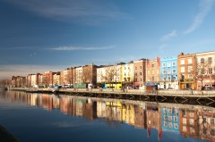 River Liffey, old town, Dublin, Irland, Storbritannia