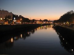 River Liffey, Dublin, Irland, Storbritannia