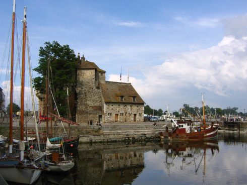 Honfleur, Vieux Bassin, impresjonistene, Hundreårskrigen, Normandie, Calvados, Vest-Frankrike