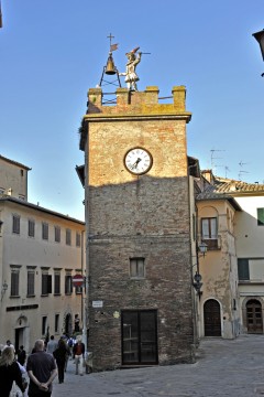 Torre Orologio, Montepulciano, gamleby, historisk, Toscana, Midt-Italia, Italia