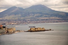 Castell dell'Ovo, Napoli, renessanse, normannere, middelalder, Unescos liste over Verdensarven, historisk bydel, gamleby, Campania, Sør-Italia, Italia