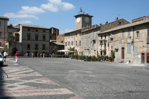 Piazza del Duomo, Orvieto, middelalder, etruskere, etruskisk, Umbria, Midt-Italia, italia