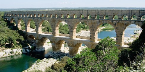  Pont du Gard, Uzés, Sør-Frankrike, Frankrike