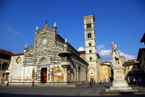 Marco Datini, Duomo, Piazza Duomo, Prato, gamleby, middelalder, romansk, historisk, Toscana, Midt-Italia, Italia